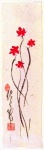 4 red flowers
